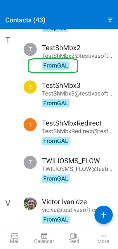 FromGALtoContacts flow picture 1